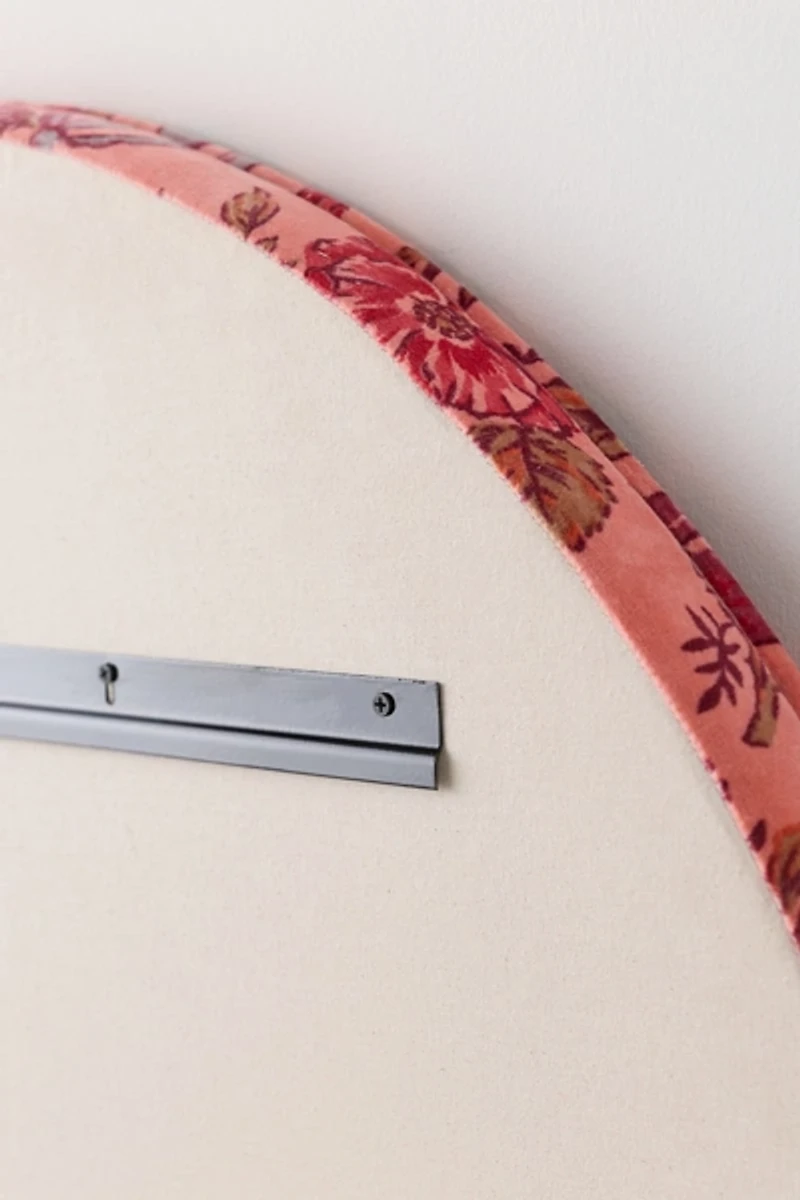 Jane Arch Velvet Upholstered Floating Headboard