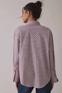 Ghospell Zeynab Check Oversized Shirt