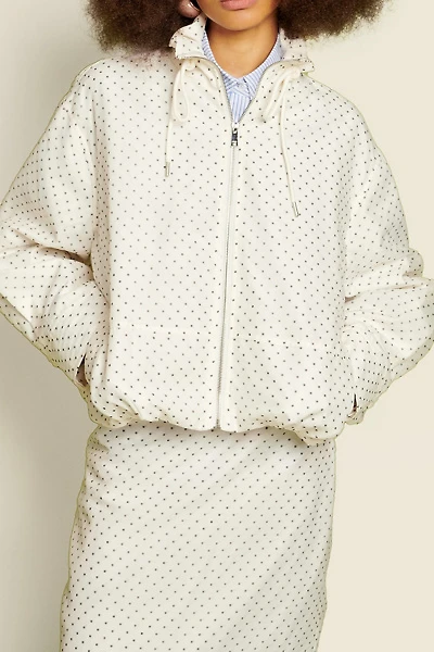 Ghospell Spira Polka Dot Zip-Up Jacket
