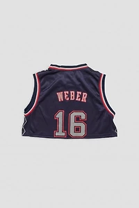 Frankie Collective Rework New Jersey Nets Crop Basketball Jersey
