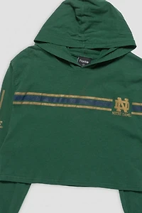 Frankie Collective Rework Notre Dame Crop Sweatshirt