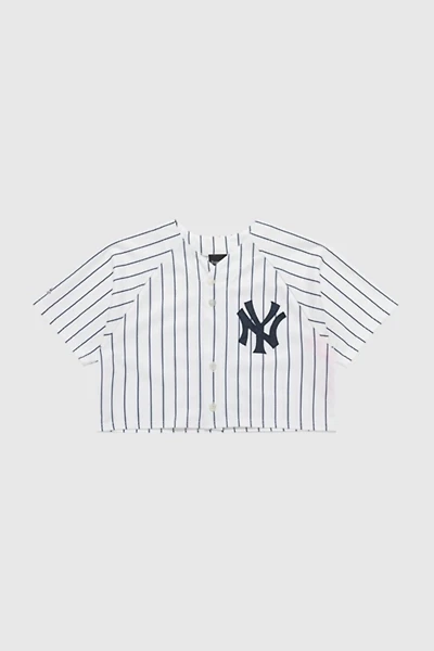 Frankie Collective Rework New York Yankees Crop Baseball Jersey
