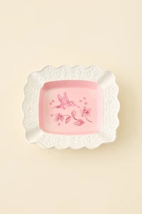 Lacey Ceramic Lace Trim Ashtray