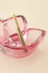 Tulip Bud Shaped Glass Catch-All Dish