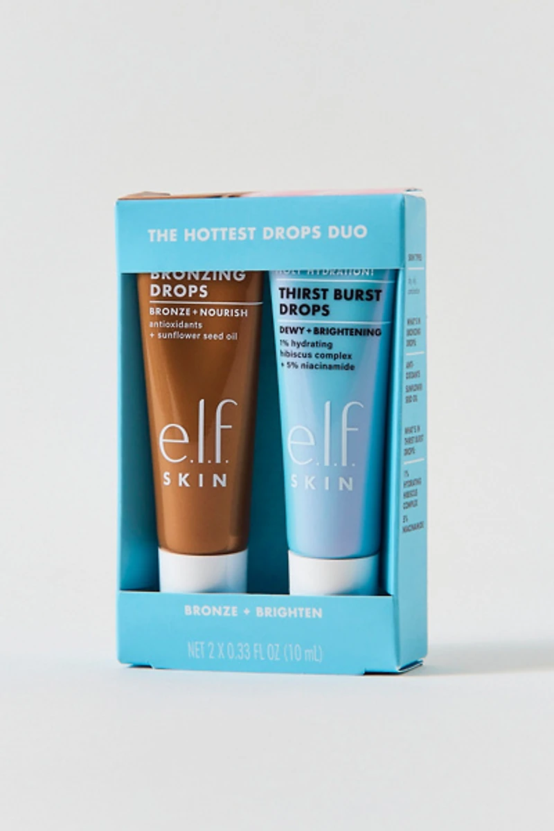 e.l.f. Cosmetics The Hottest Drops Duo Brightening & Bronzing Travel Serum Set