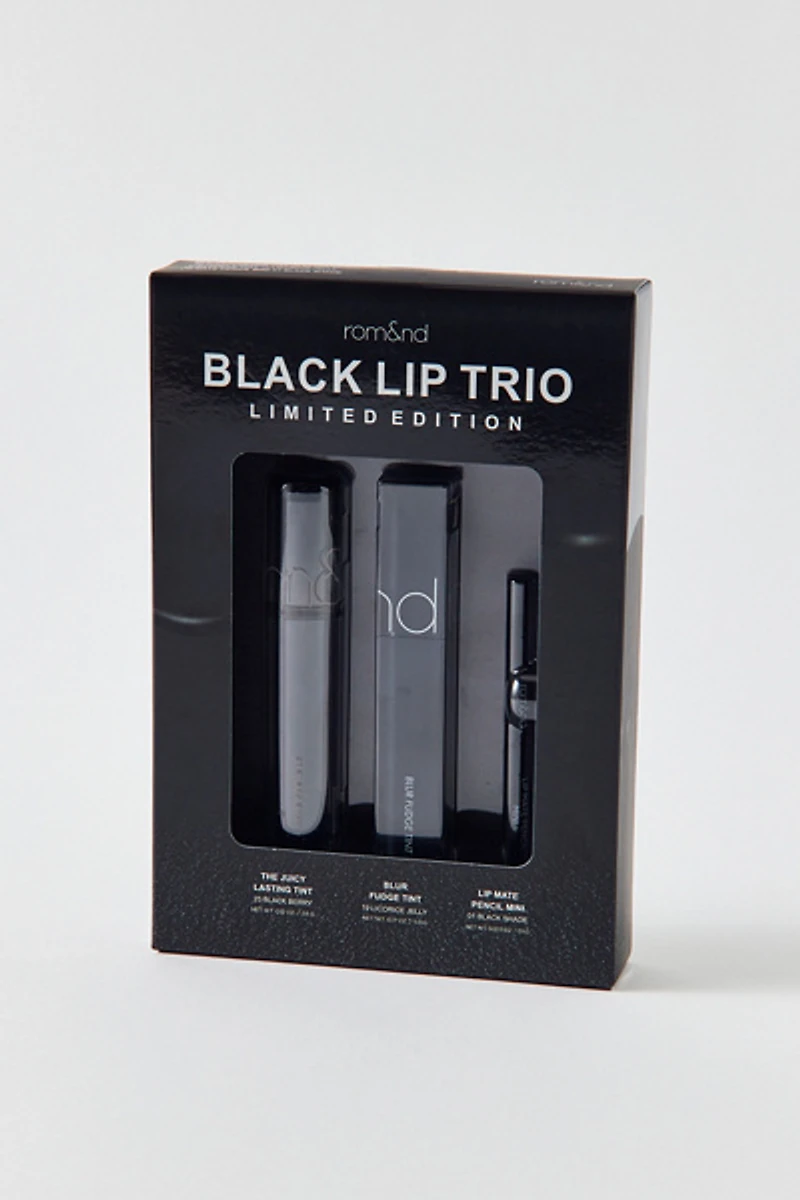 rom&nd Beauty Limited Edition Black Lip Trio Set
