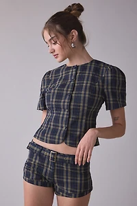 Lioness Afterglow Belted Low-Rise Micro Short