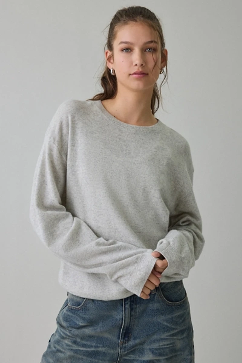 Lioness Olsen Scarf Detail Long Sleeve Knit Top