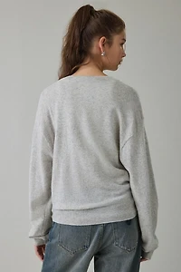 Lioness Olsen Scarf Detail Long Sleeve Knit Top