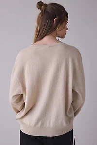 Lioness Olsen Scarf Detail Long Sleeve Knit Top