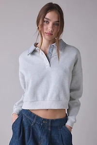 Lioness Housewife Cropped Polo Sweatshirt