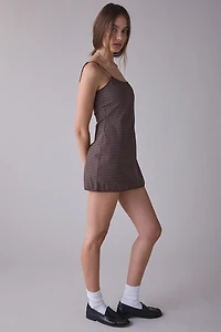 Lioness Voyage Plaid Cami Mini Dress