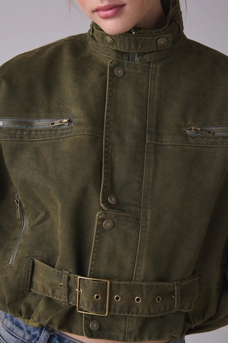 Lioness Rinita Belted Crop Utility Jacket