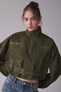 Lioness Rinita Belted Crop Utility Jacket