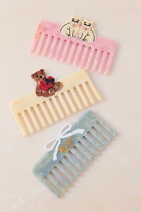Solar Eclipse Hand-Painted Pocket Hair Comb