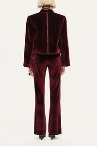 Nocturne Velvet Cropped Jacket