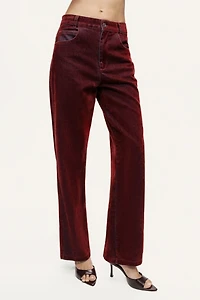 Nocturne Velvet Straight Leg Pant