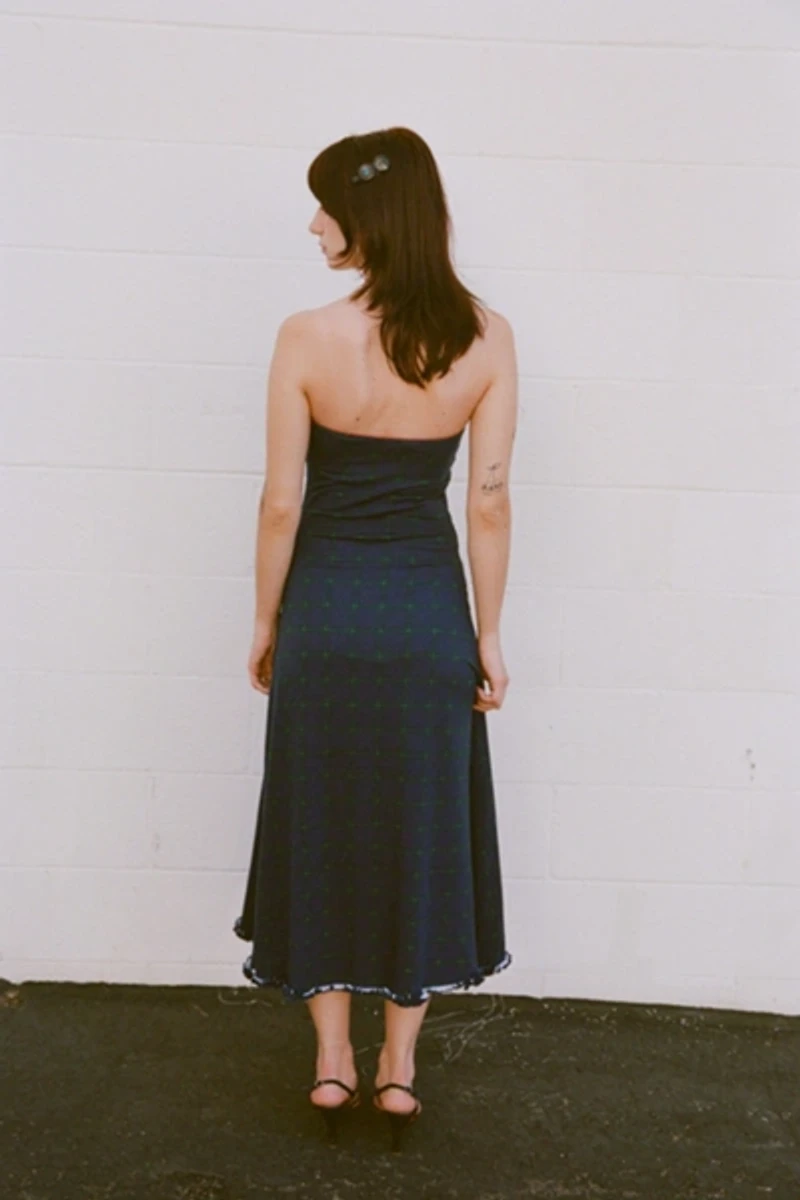 RAT BOI Keyhole Tube Midi Dress