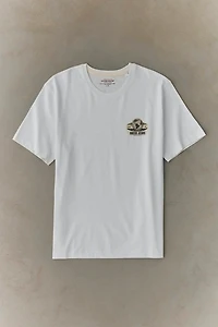GUESS JEANS Globe Logo Graphic Tee