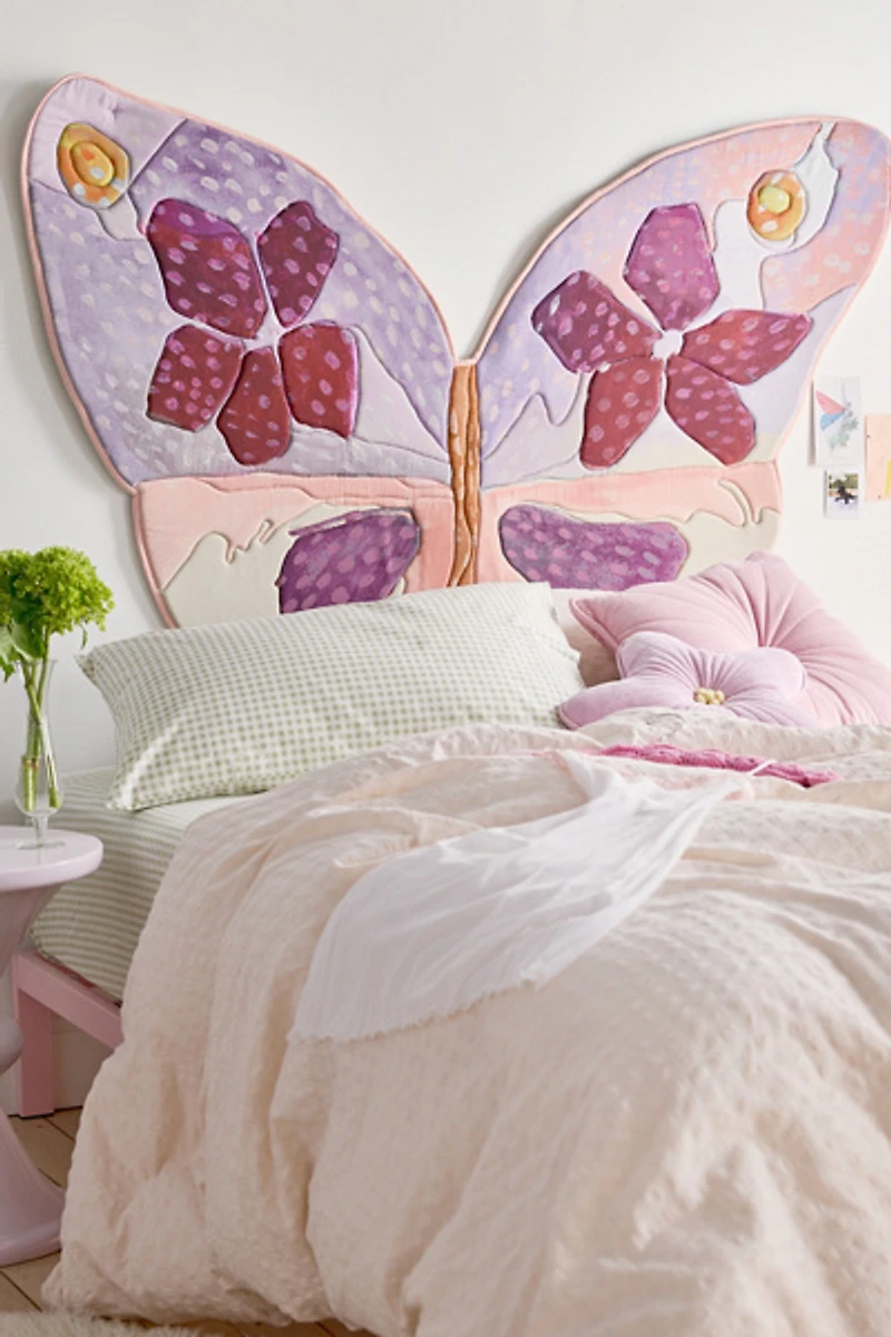 Quilted Butterfly Floating Headboard
