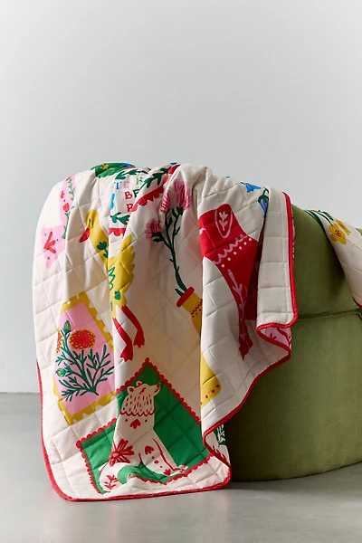 ban.do Quilted Patchwork Throw Blanket