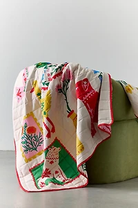 ban.do Quilted Patchwork Throw Blanket