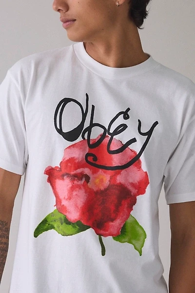 OBEY Watercolor Poppy Graphic Tee