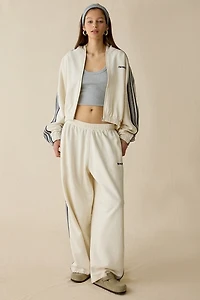 iets frans… Harri Piped Bubble Hem Zip-Up Hoodie Sweatshirt