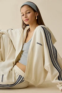 iets frans… Harri Piped Bubble Hem Zip-Up Hoodie Sweatshirt