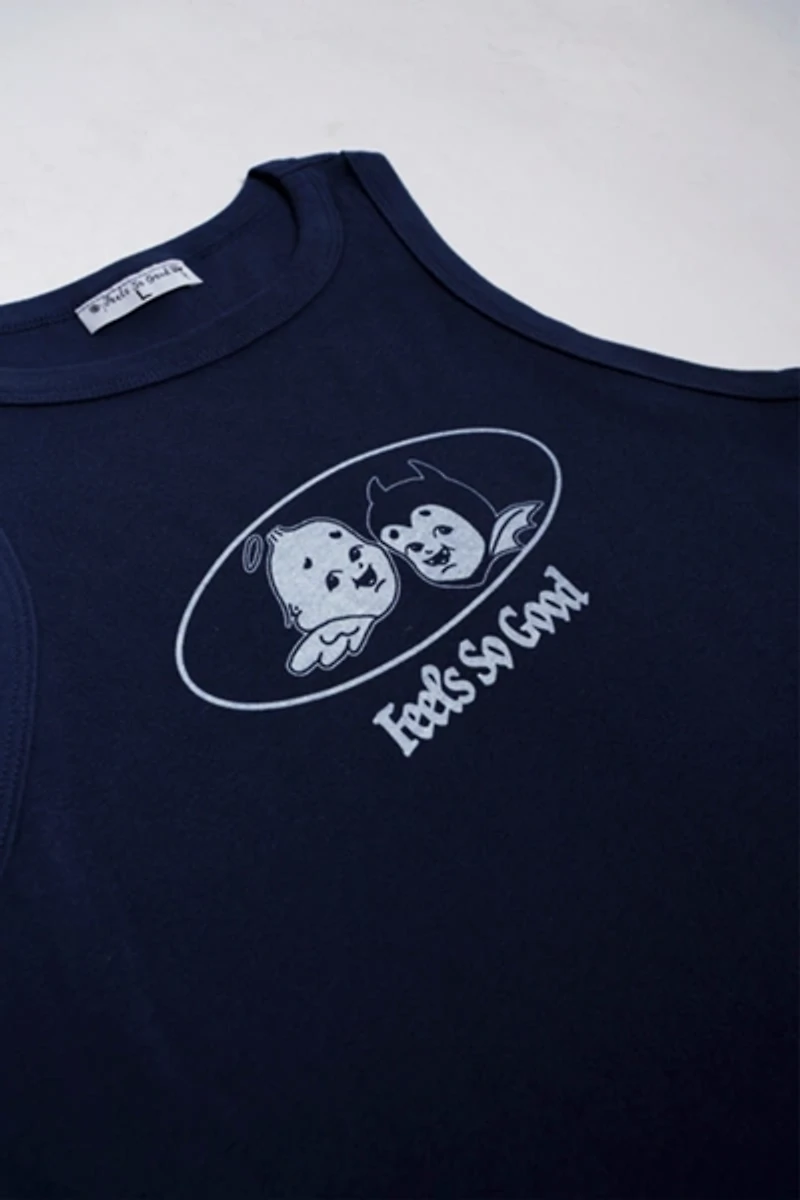 Feels So Good Never Evil Racer Tank