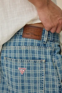 GUESS ORIGINALS G20 Plaid Super Baggy Fit Jeans