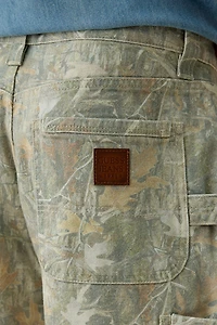 GUESS JEANS Camo Canvas Utility Shorts