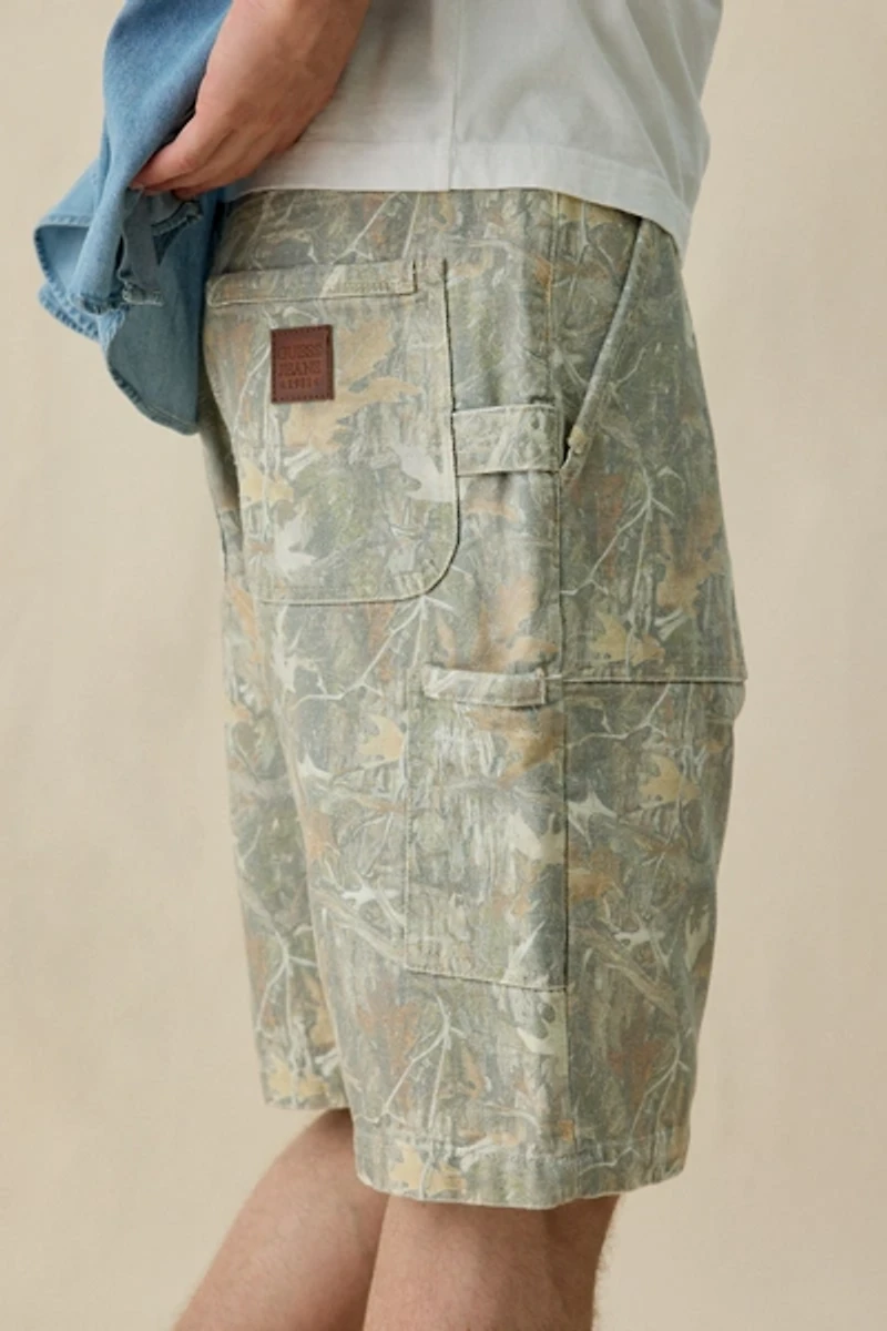 GUESS JEANS Camo Canvas Utility Shorts