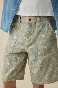 GUESS JEANS Camo Canvas Utility Shorts