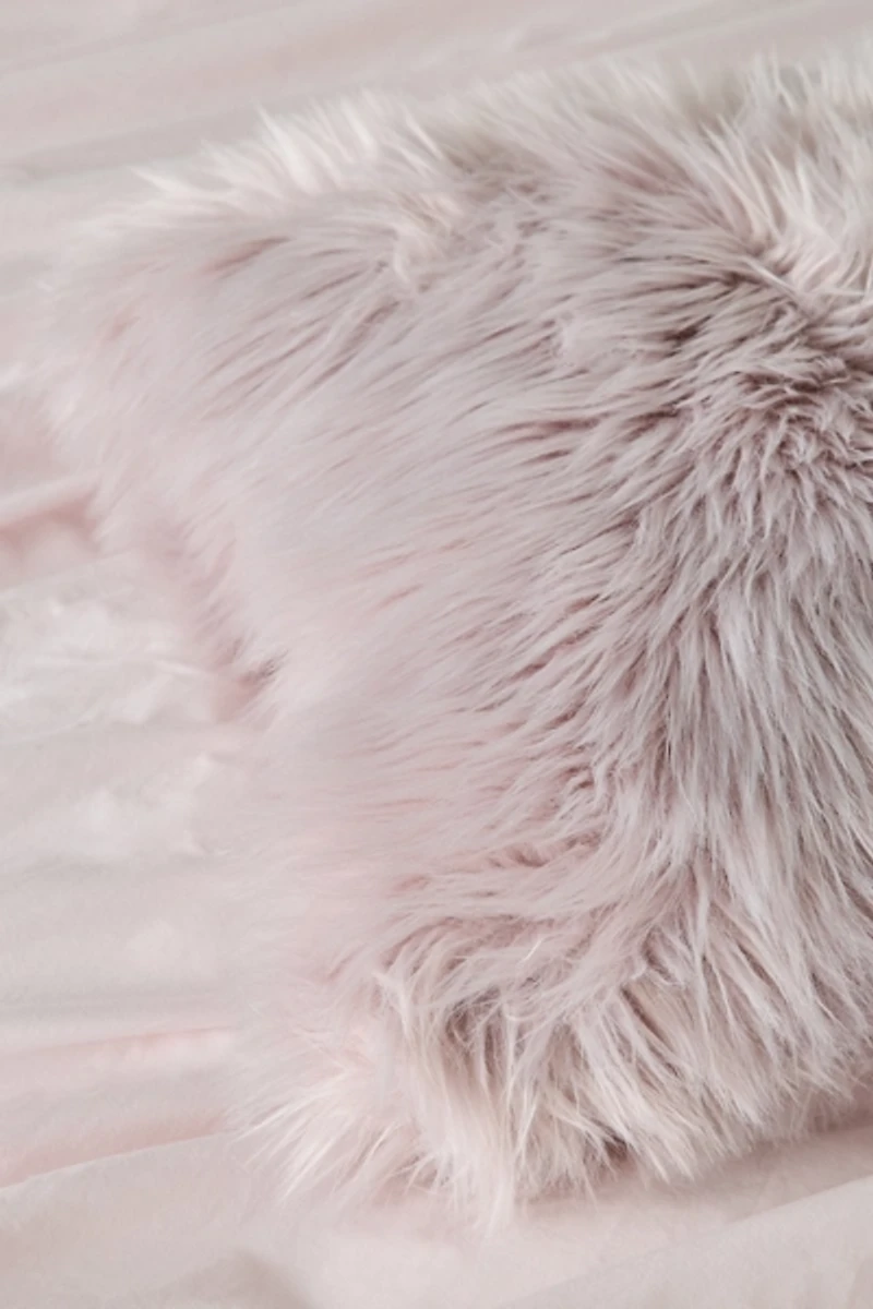 Rory Shaggy Faux Fur Throw Pillow