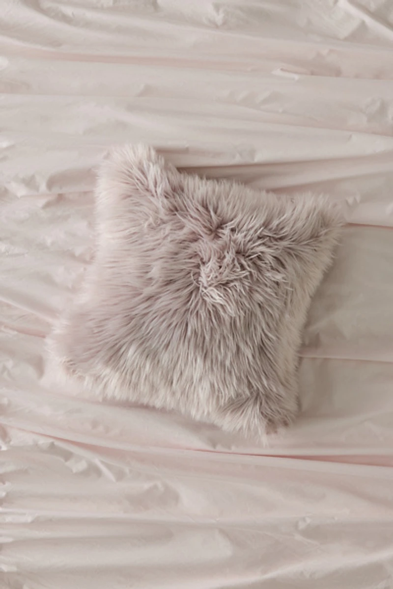 Rory Shaggy Faux Fur Throw Pillow