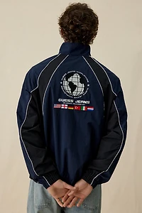 GUESS JEANS Crinkle Nylon Windbreaker Jacket