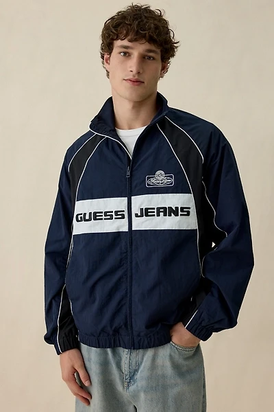 GUESS JEANS Crinkle Nylon Windbreaker Jacket