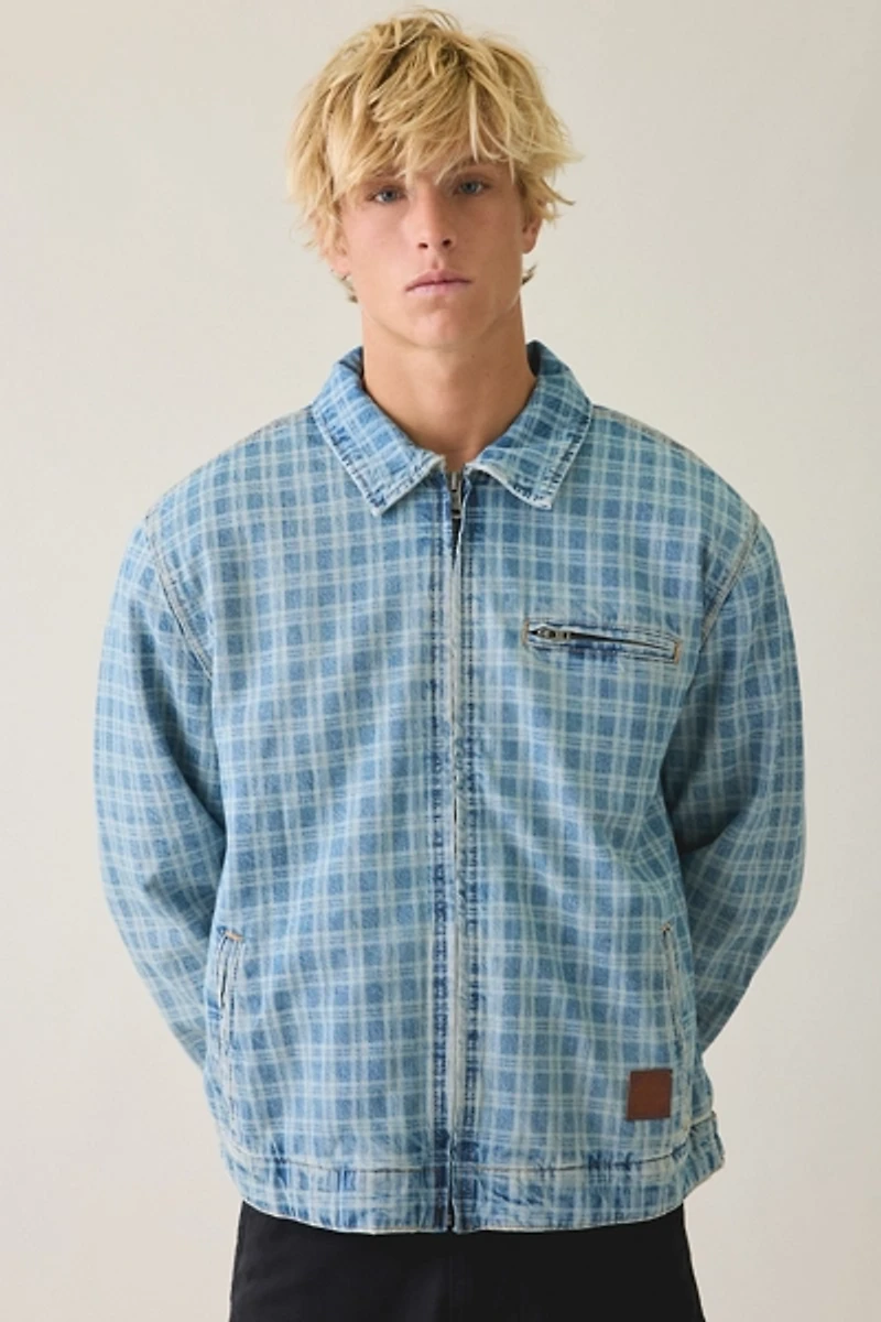 GUESS JEANS Detroit Plaid Work Jacket