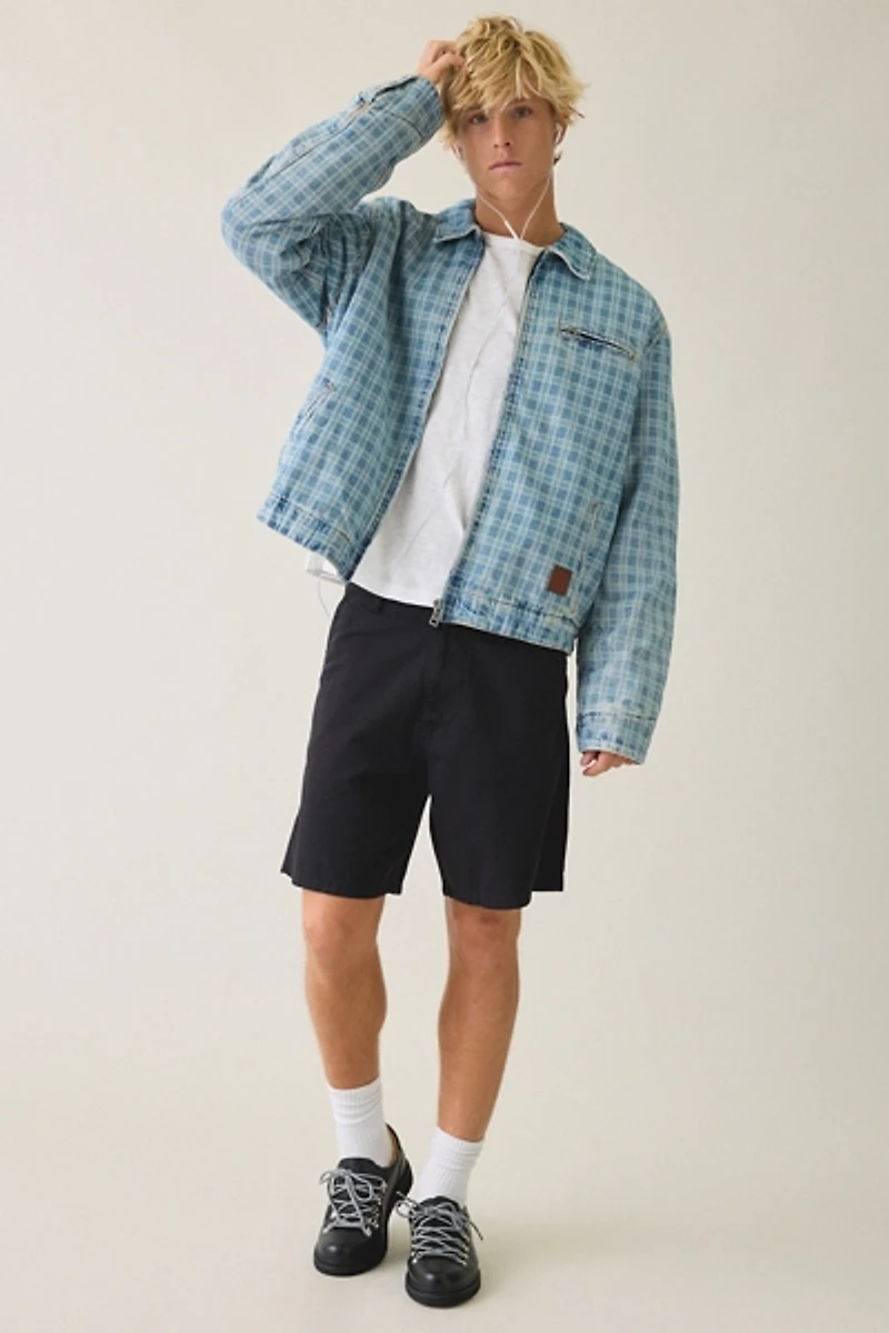 GUESS JEANS Detroit Plaid Work Jacket