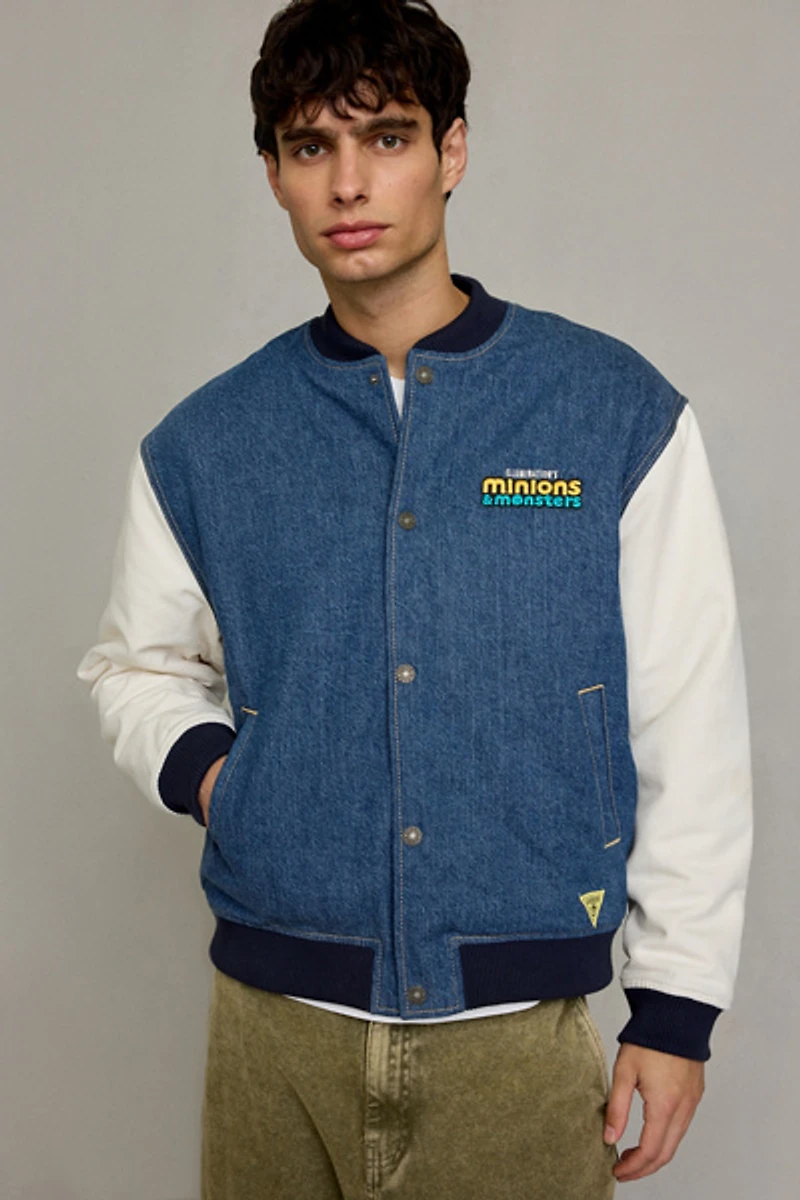 GUESS JEANS X Minions Letterman Jacket