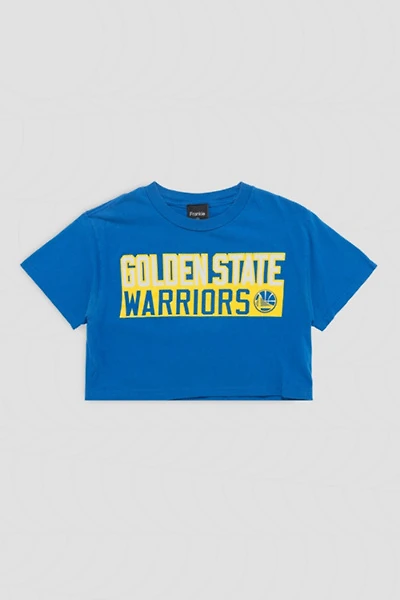 Frankie Collective Rework Golden State Warriors Crop Tee