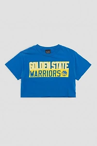 Frankie Collective Rework Golden State Warriors Crop Tee