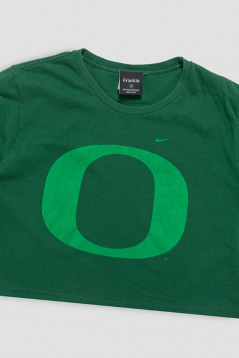 Frankie Collective Rework Oregon Ducks Crop Tee