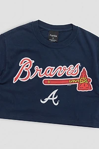 Frankie Collective Rework Atlanta Braves Crop Tee