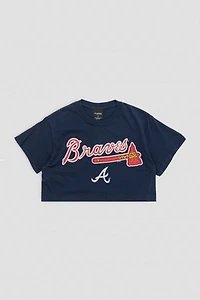 Frankie Collective Rework Atlanta Braves Crop Tee
