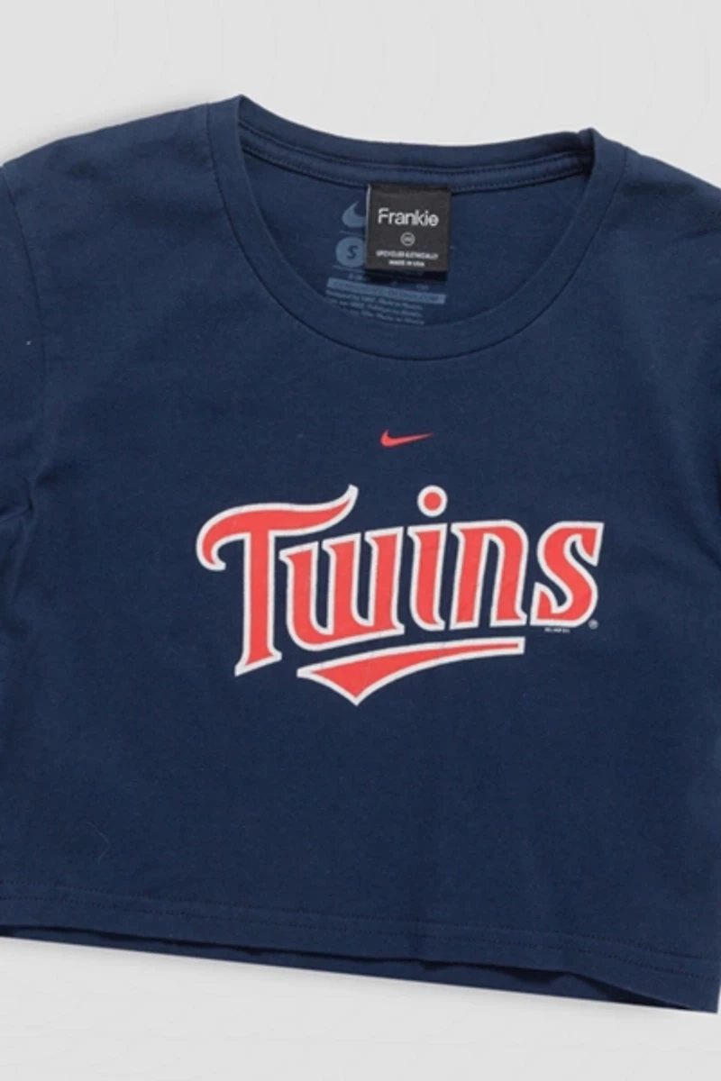 Frankie Collective Rework Minnesota Twins Crop Tee