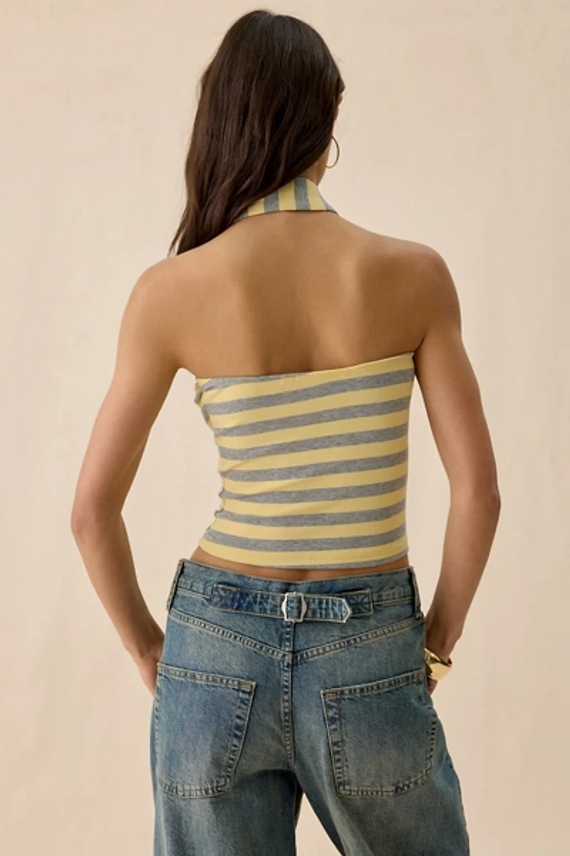 Daisy Street X Aicha Polly Scarf Detail Halter Top