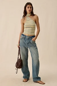 Daisy Street X Aicha Polly Scarf Detail Halter Top