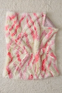 Sita Faux Fur Jacquard Throw Blanket